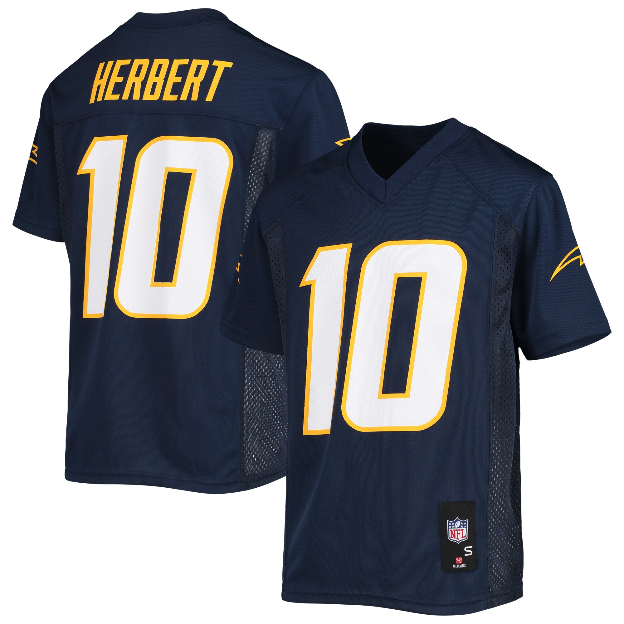 Justin Herbert Los Angeles Chargers Youth Replica Player Jersey – Navy