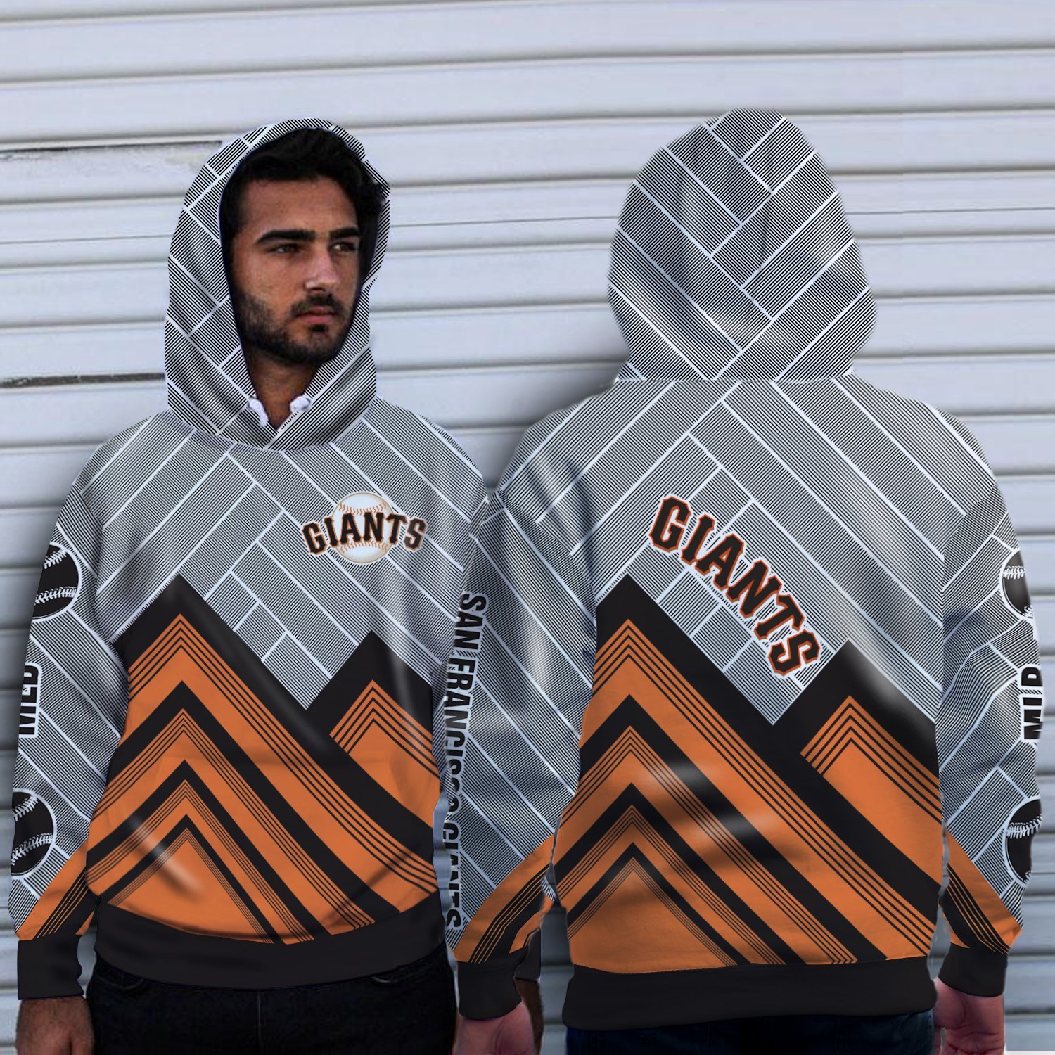 Simple Cross Line San Francisco Giants Hoodie