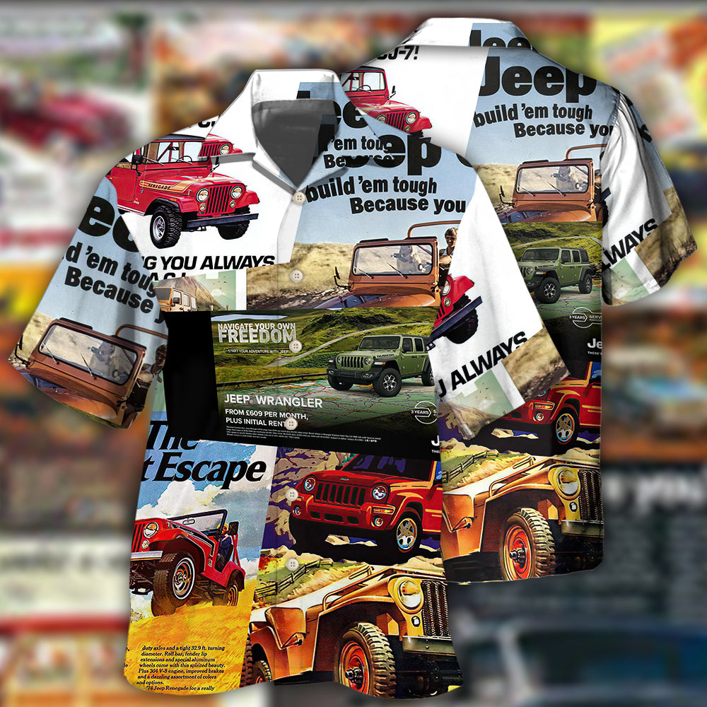 Jeep Poster Hawaii Shirt Ha1163