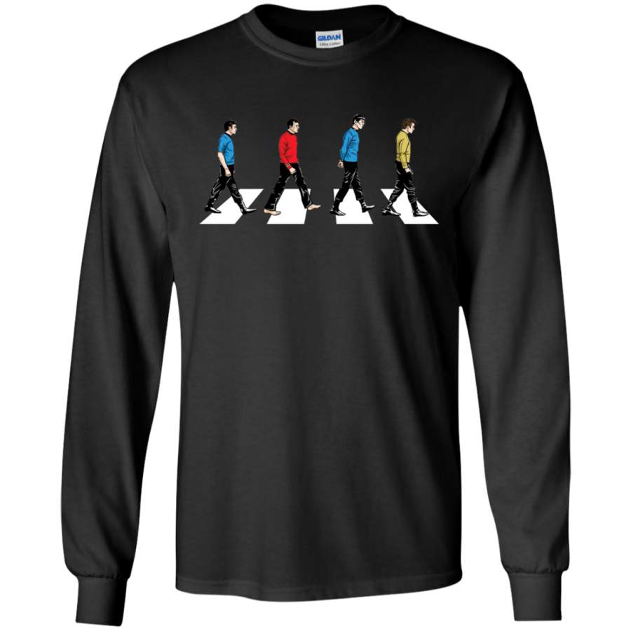 Star Trek Tribute To The Beetles Abbey Road Cotton T-Shirt