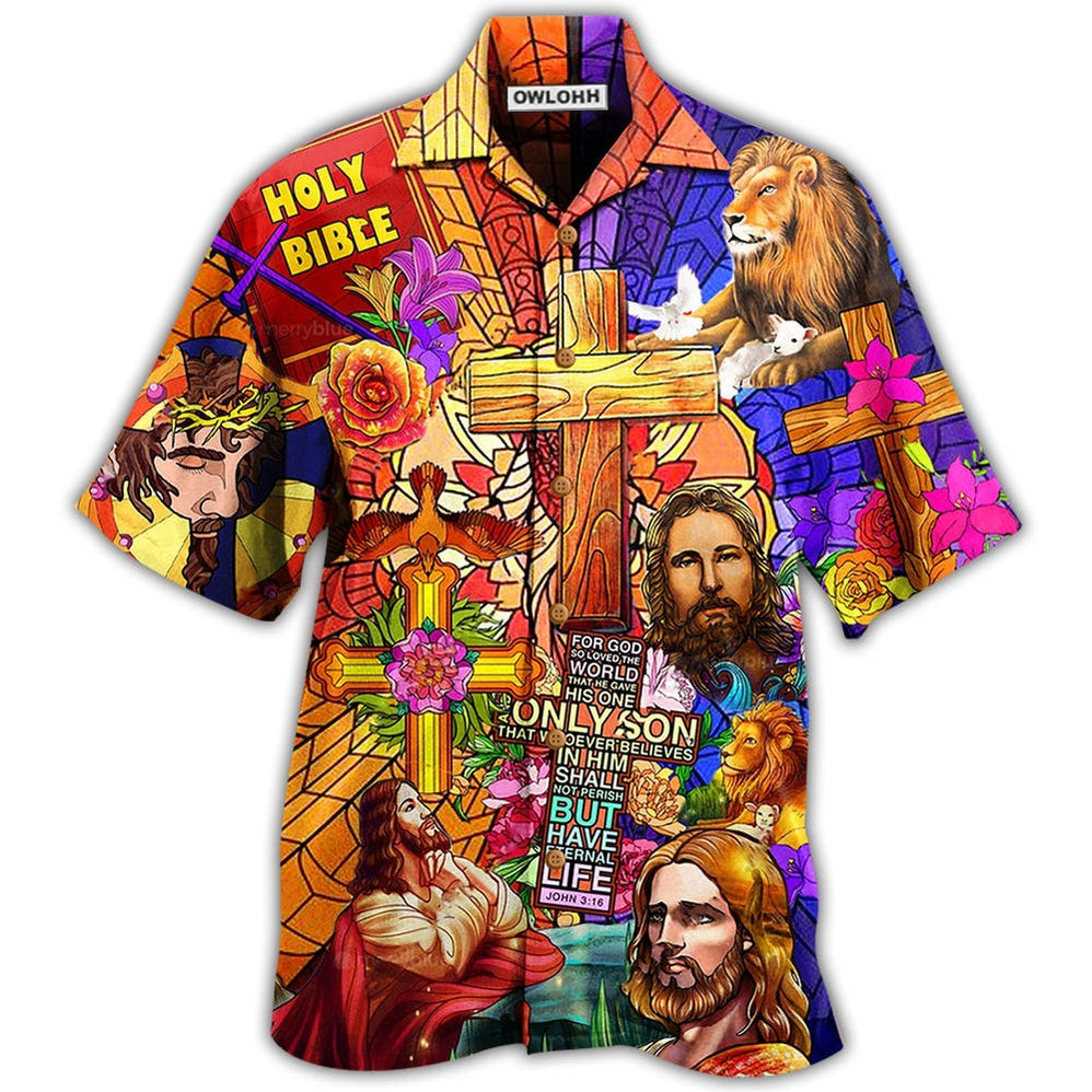 Jesus Lion And Flowers Cool Hawaii Shirt Ha3351