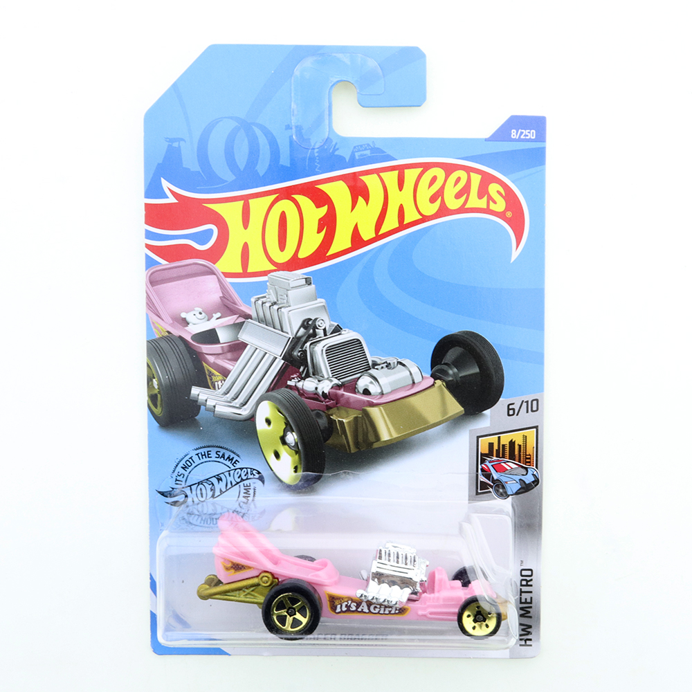 2019-116 2020-08 DIAPER DRAGGER Original Hot Wheels Mini Alloy Coupe 1/64 Metal Diecast Model Car Kids Toys Gift alx
