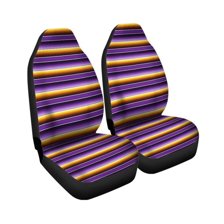 Yellow And Purple Mexican Baja Car Seat Covers