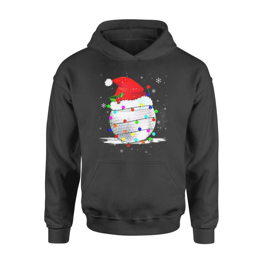 Christmas gift idea Golf Ball Santa Snowman Hat Gift Golfing Party T-Shirt – Standard Hoodie
