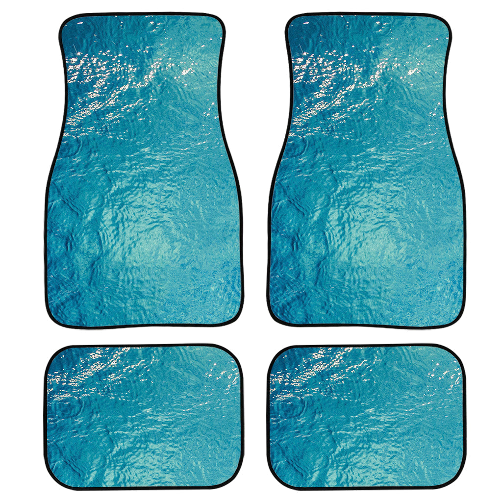 Sea Water Surface Print Front And Back Car Floor Mats, Front Car Mat