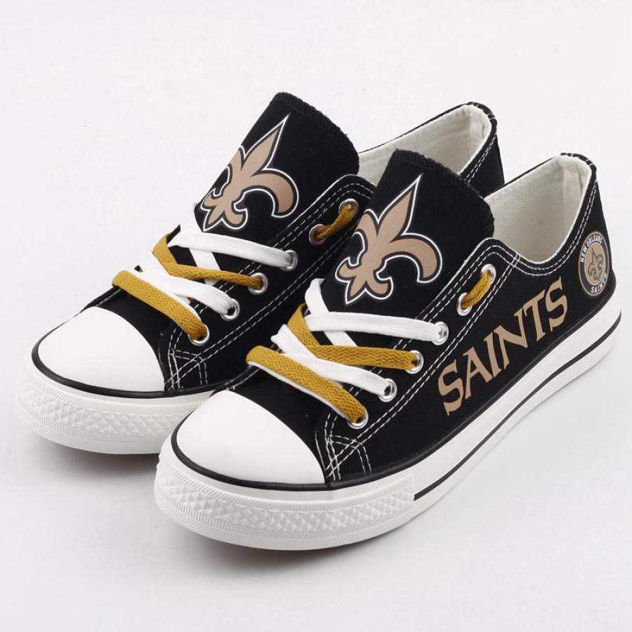 New Orleans Saints Women’s Shoes Low Top Canvas Shoes