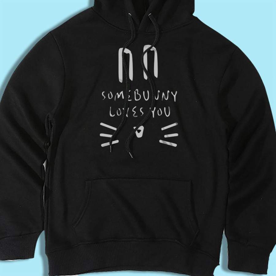 Somebunny Loves You Rabbit Men’S Hoodie