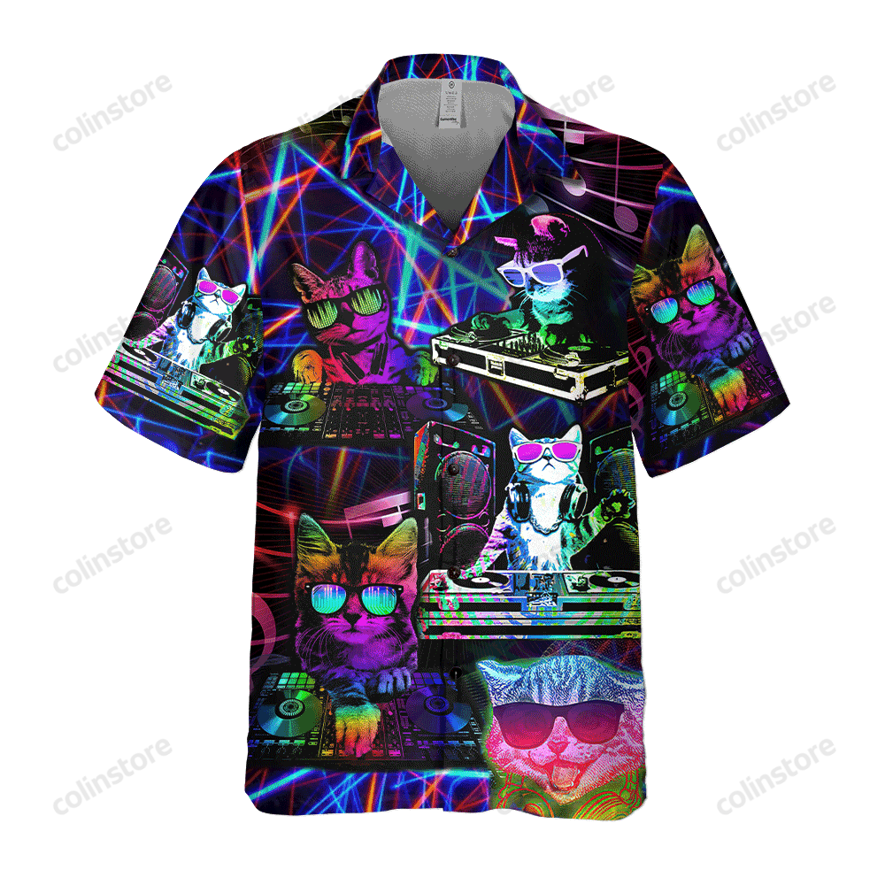 Dj Cat Hawaii Shirt Ha91465