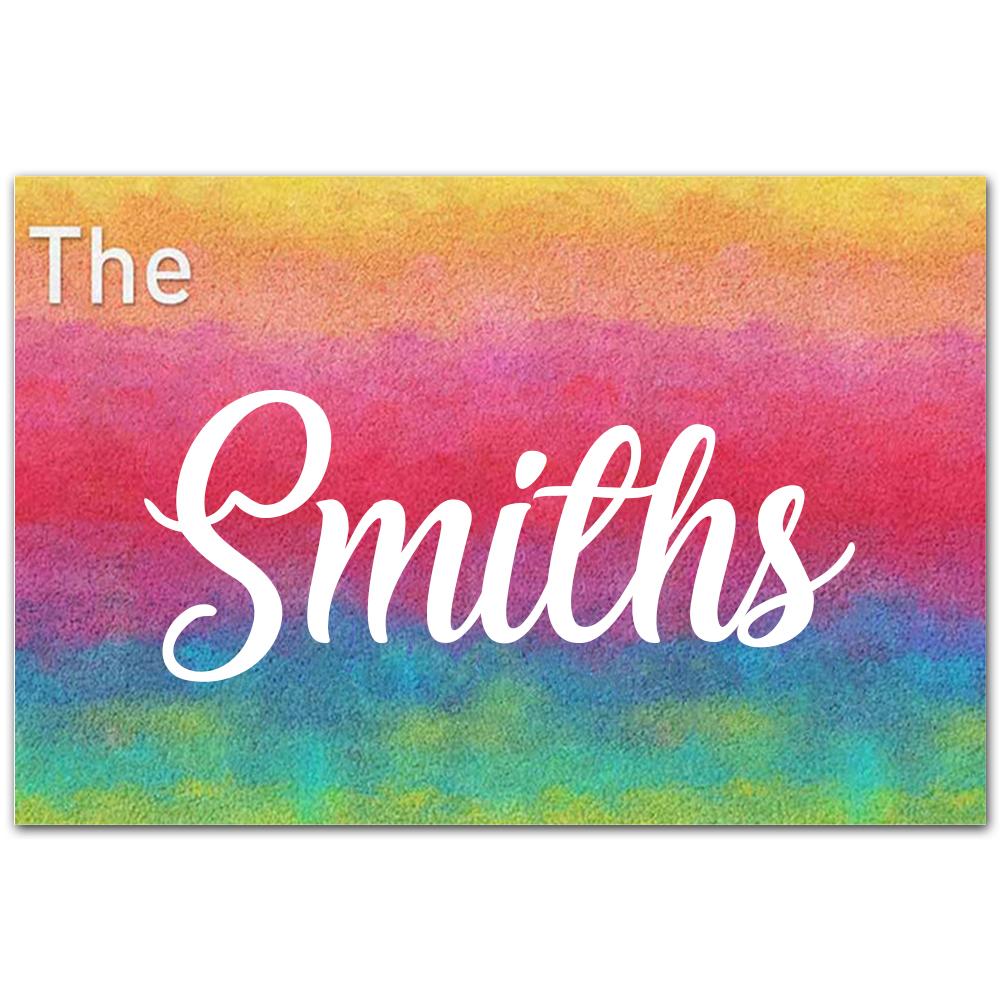 Personalized Doormat Custom Family Name Rug Indoor And Outdoor Doormat Warm House Gift Welcome Mat Gift For Friend Family