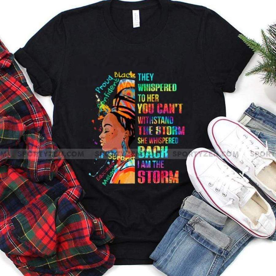 Black Girl Black Storm Custom Name Shirt #DH