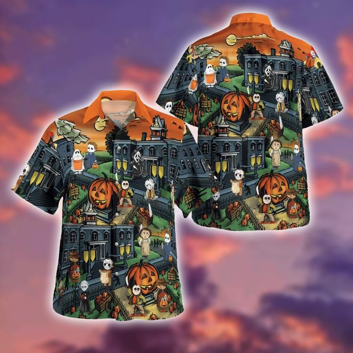 In Halloweentown We Slay All Day Hawaii Shirt For Men Women Adult Ha87995