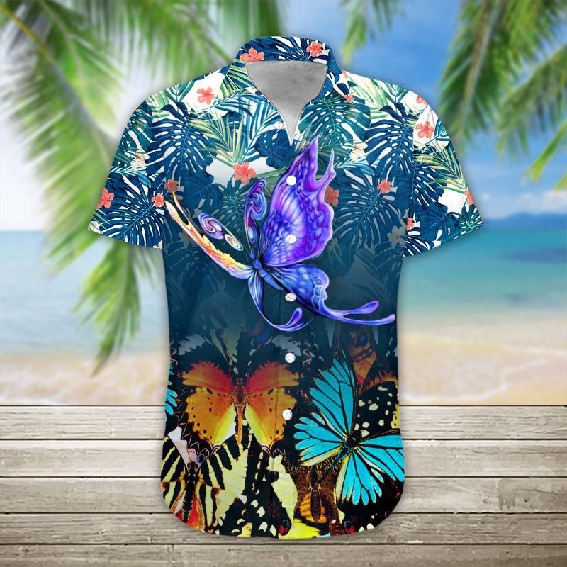 Butterfly Hawaiian Shirt Ha76435