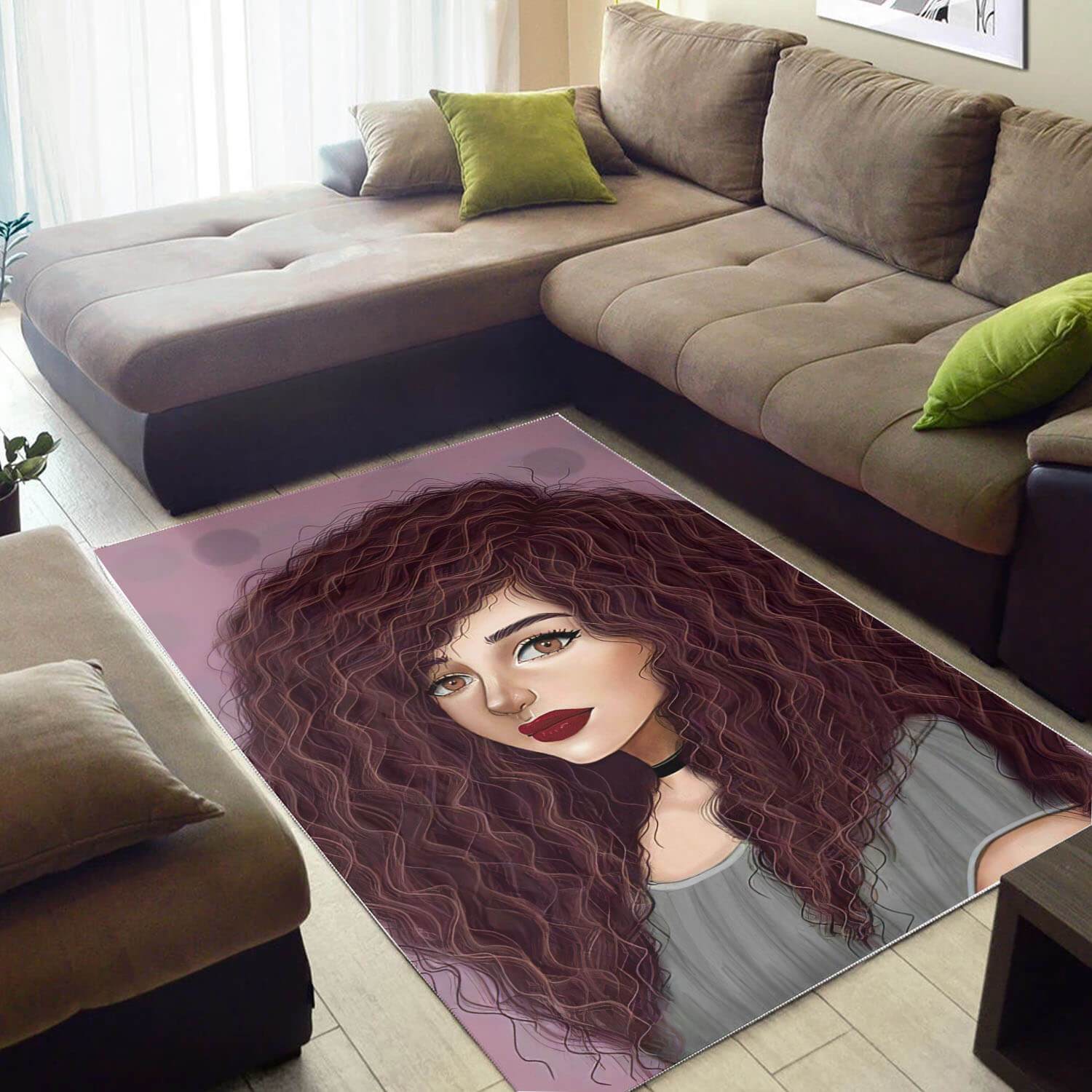 African American Rugs Beautiful Melanin Afro Girl African American Art Rug Afrocentric Decorating Ideas WBG30558