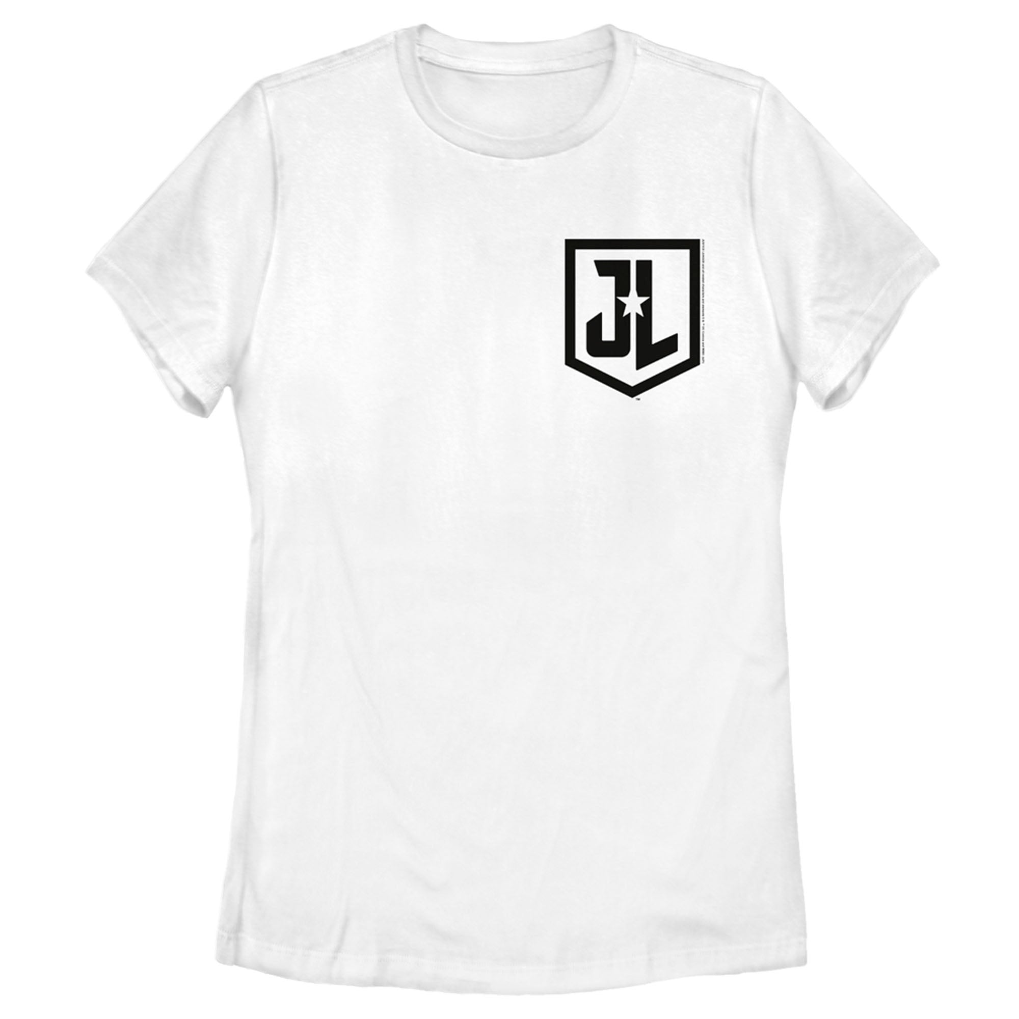 Zack Snyder Justice League Women’S Pocket Badge Logo  T-Shirt