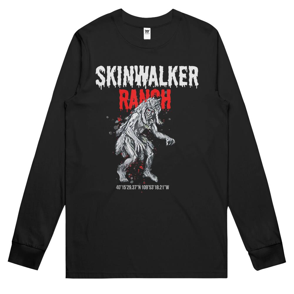 Skinwalker Ranch Site For Paranormal Ufo And Yeti Activity Long Sleeve T Shirts