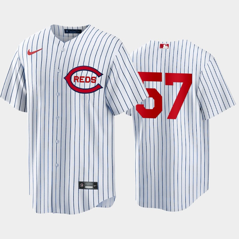 Cincinnati Reds 57 Stuart Fairchild White 2022-23 Field of Dreams Jersey Men’s