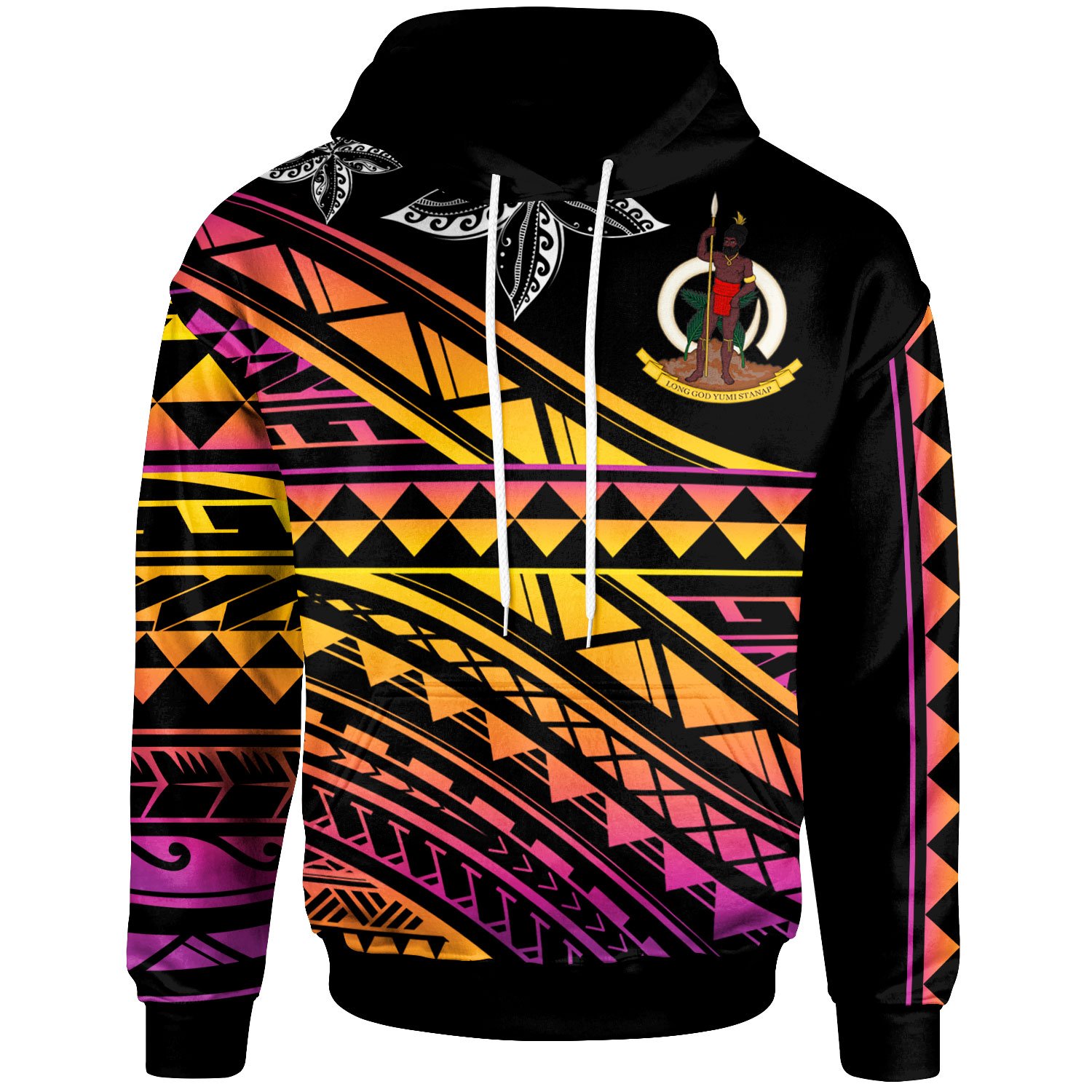 Vanuatu – Custom Personalised Hoodie – Special Polynesian Ornaments – BN20