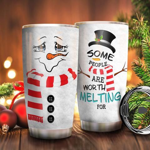 Snowman Stainless Steel Tumbler, Personalized Tumblers, Tumbler Cups, Custom Tumblers Christmas Decor Ideas