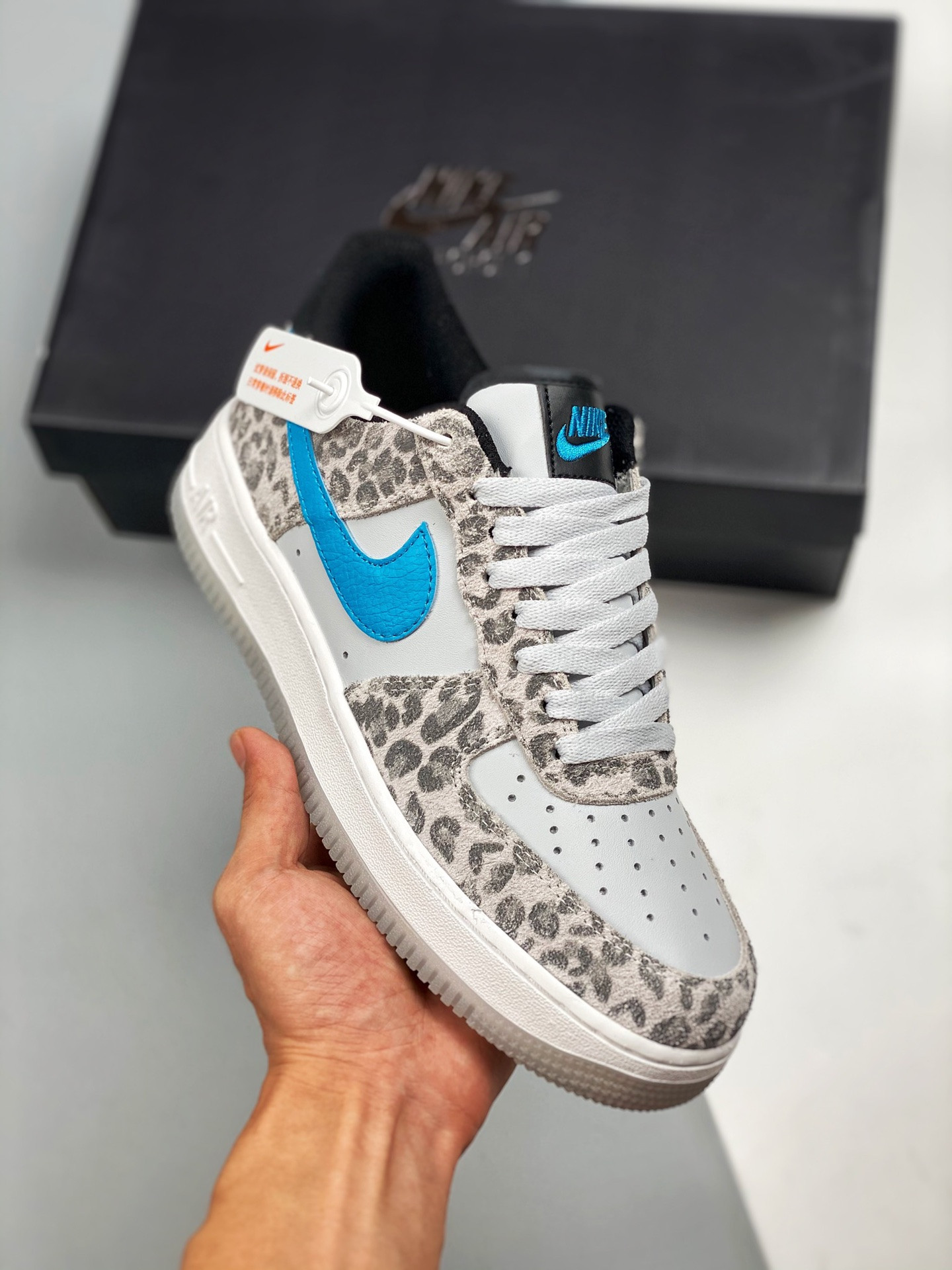 Nike Air Force 1 Low Leopard Pure PlatinumLight Blue Fury 5340415