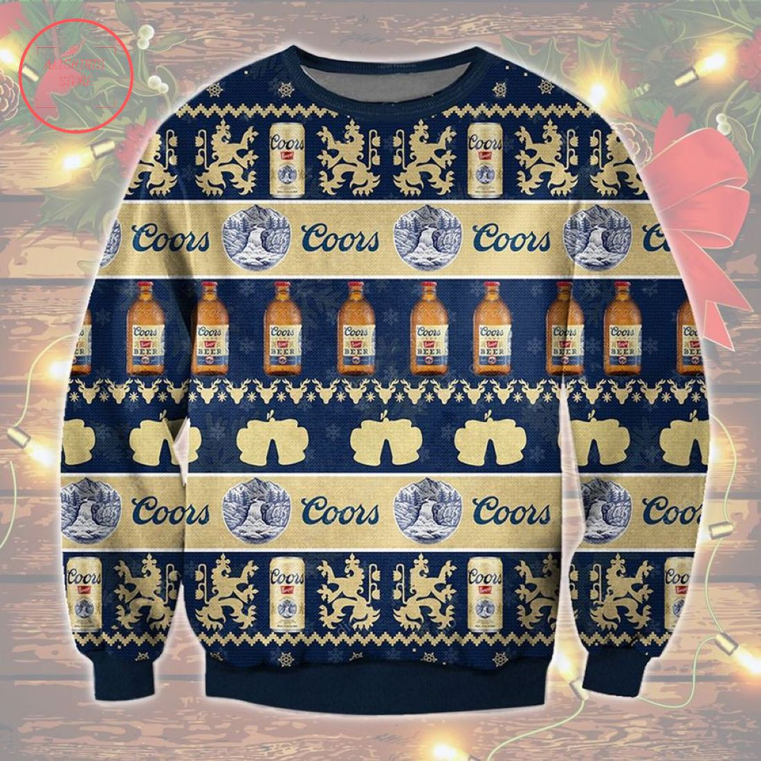 Coors Banquet Ugly Christmas Sweater