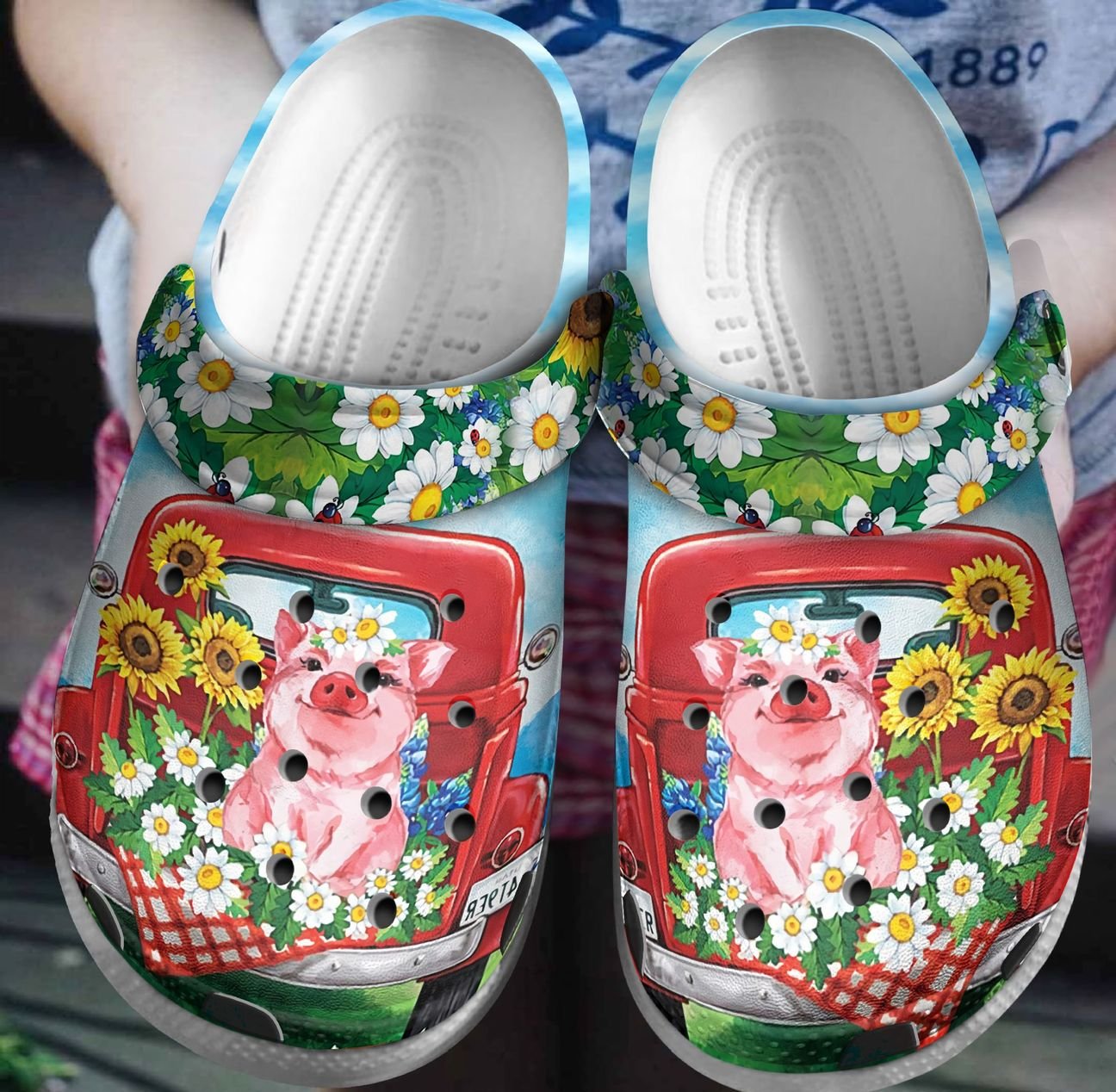 Ln Pig Green Hill Personalized Clog, Custom Name, Text, Color, Number Fashion Style For Women, Men, Kid, Print 3D