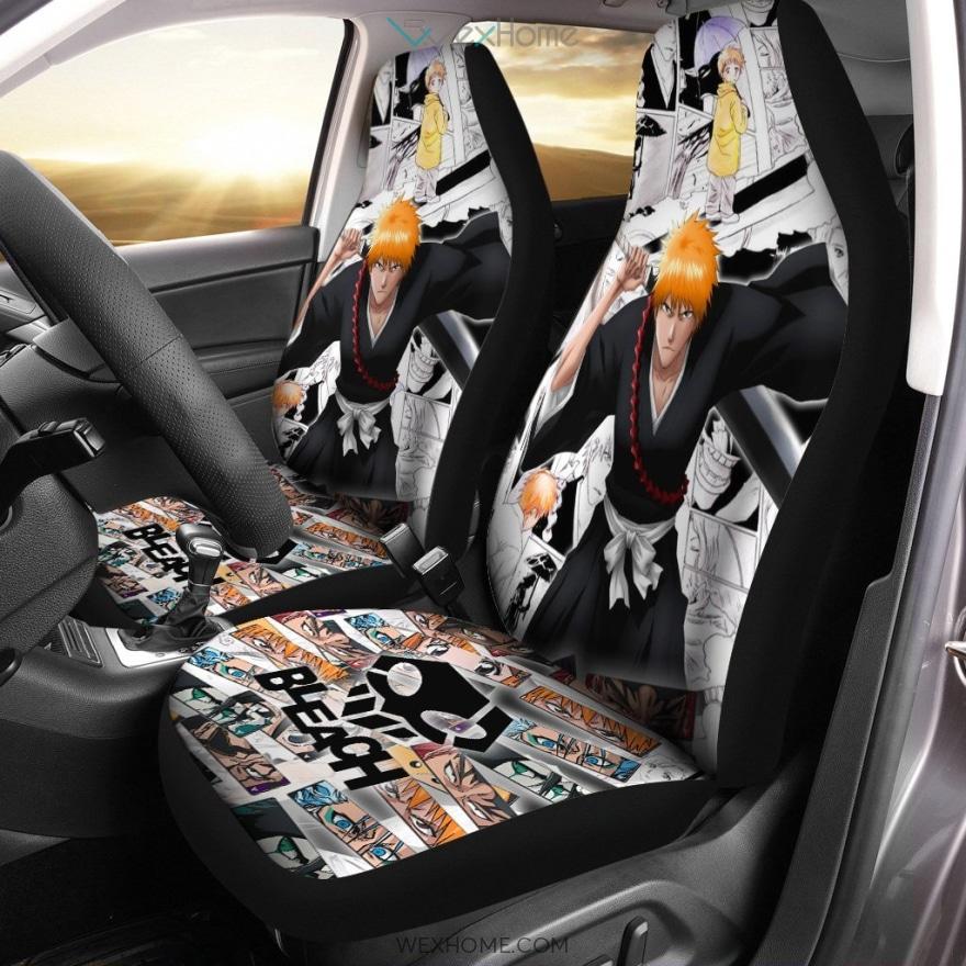 Ichigo Bleach Anime Custom Car Seat Covers Oralie Shop