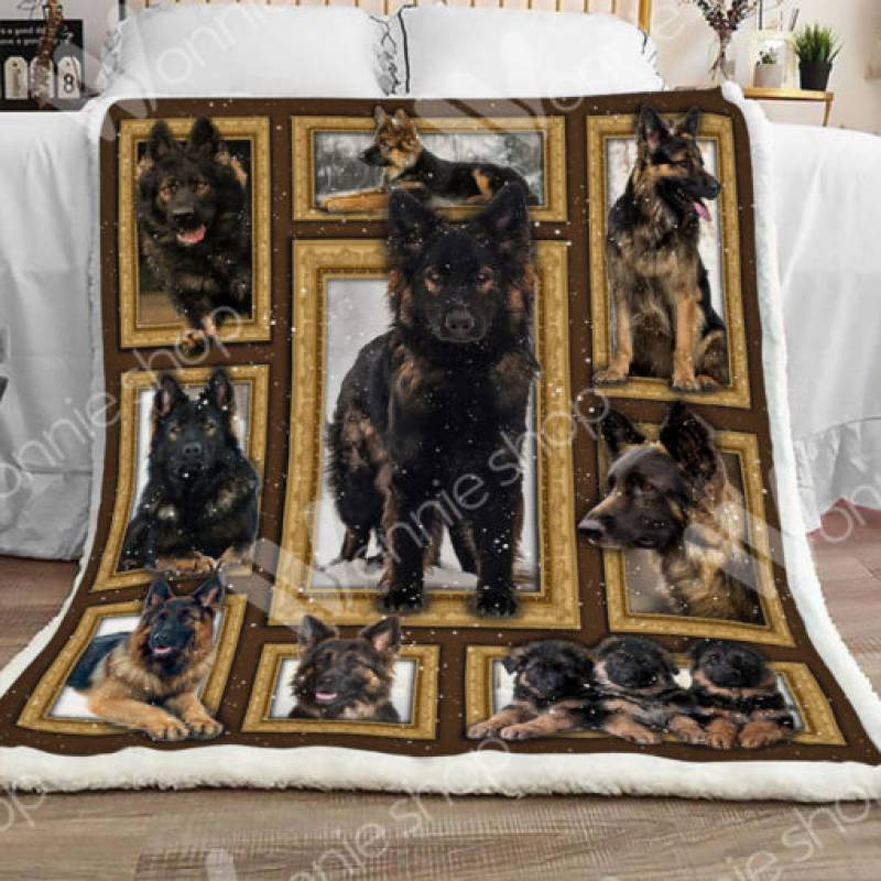 German Shepherd Dog Sherpa Blanket DCB1301 85O34