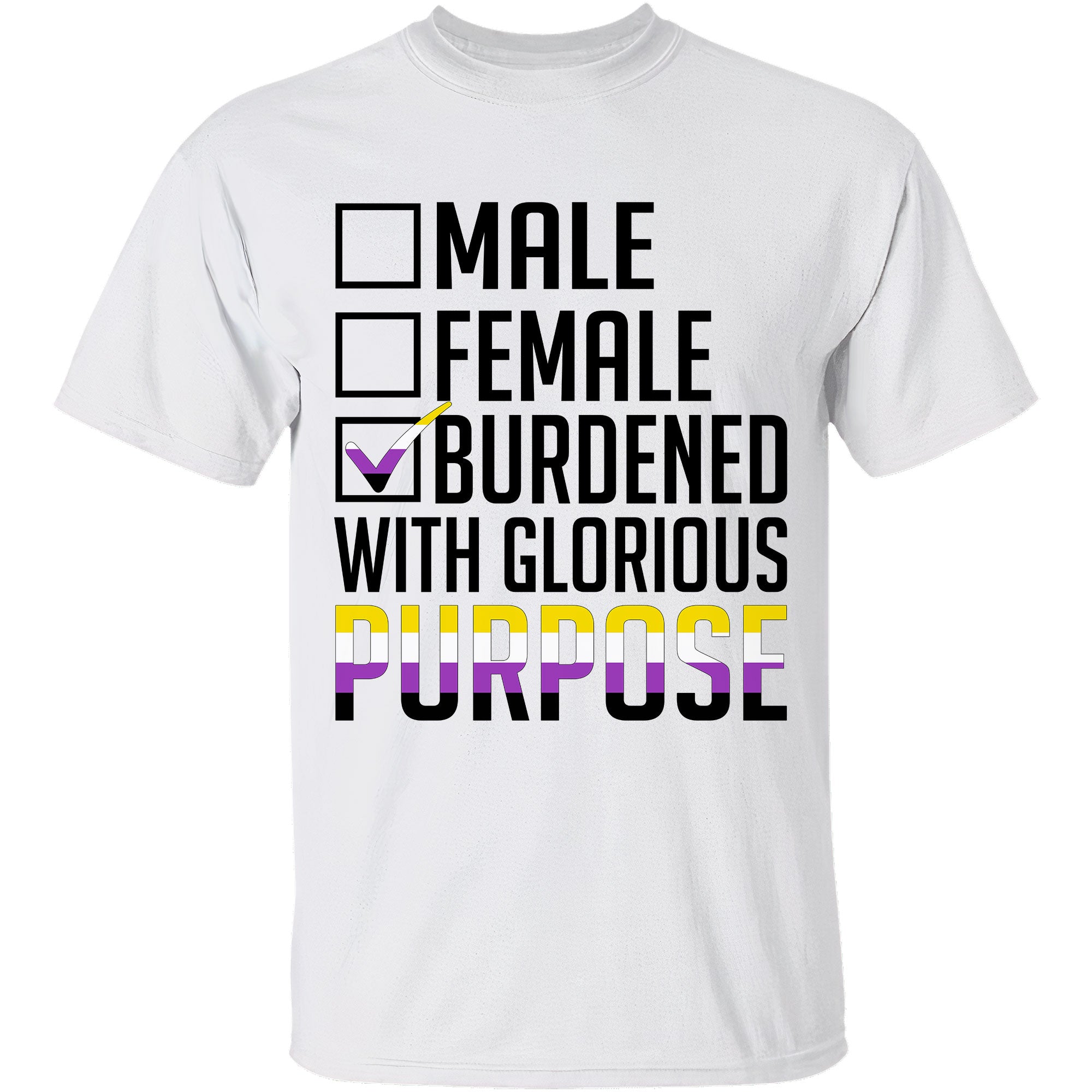 Burdened With Glorious Purpose, Lgbt Graphic Shirt, Gift For Lgbt And Ally Community