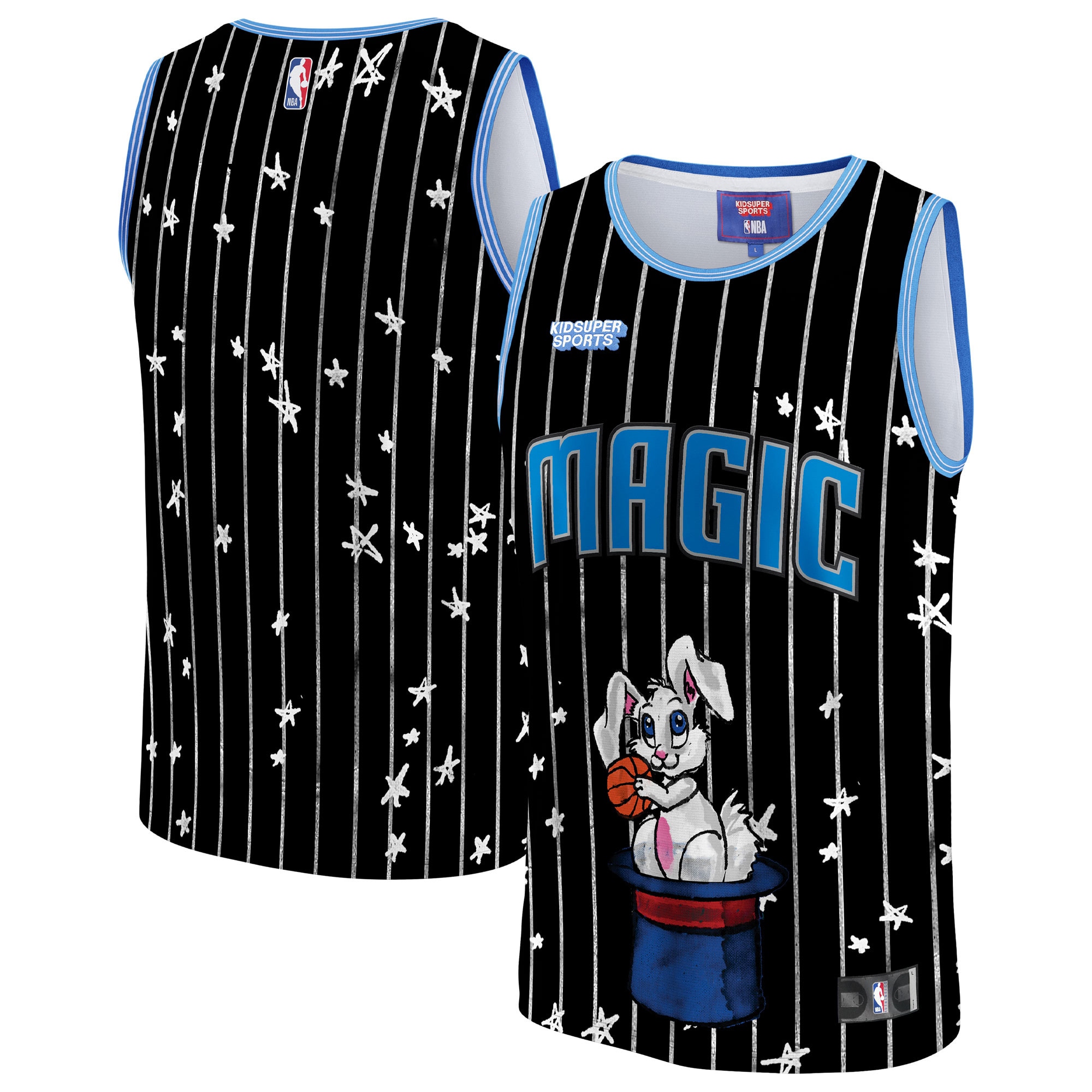 Orlando Magic NBA & KidSuper Studios by Unisex Hometown Jersey – Black