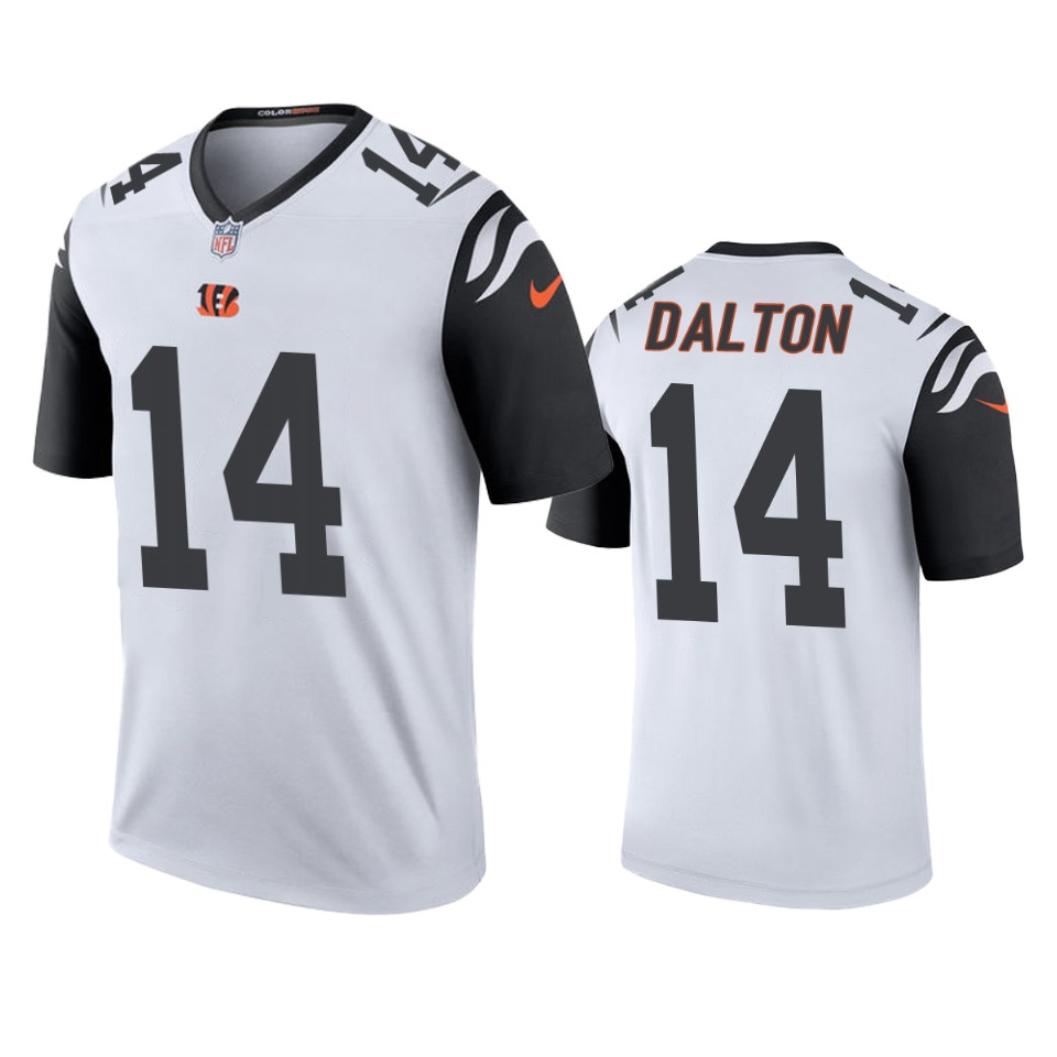 Cincinnati Bengals Andy Dalton White Color Rush Legend Jersey – Mens