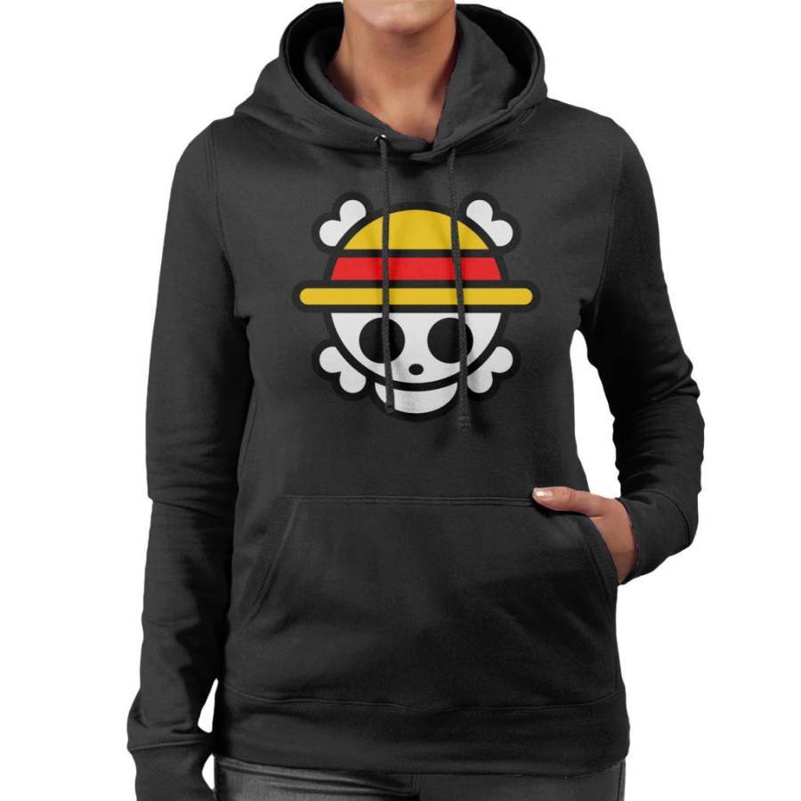 One Piece Logo Chibi Women’s Hooded Sweatshirt