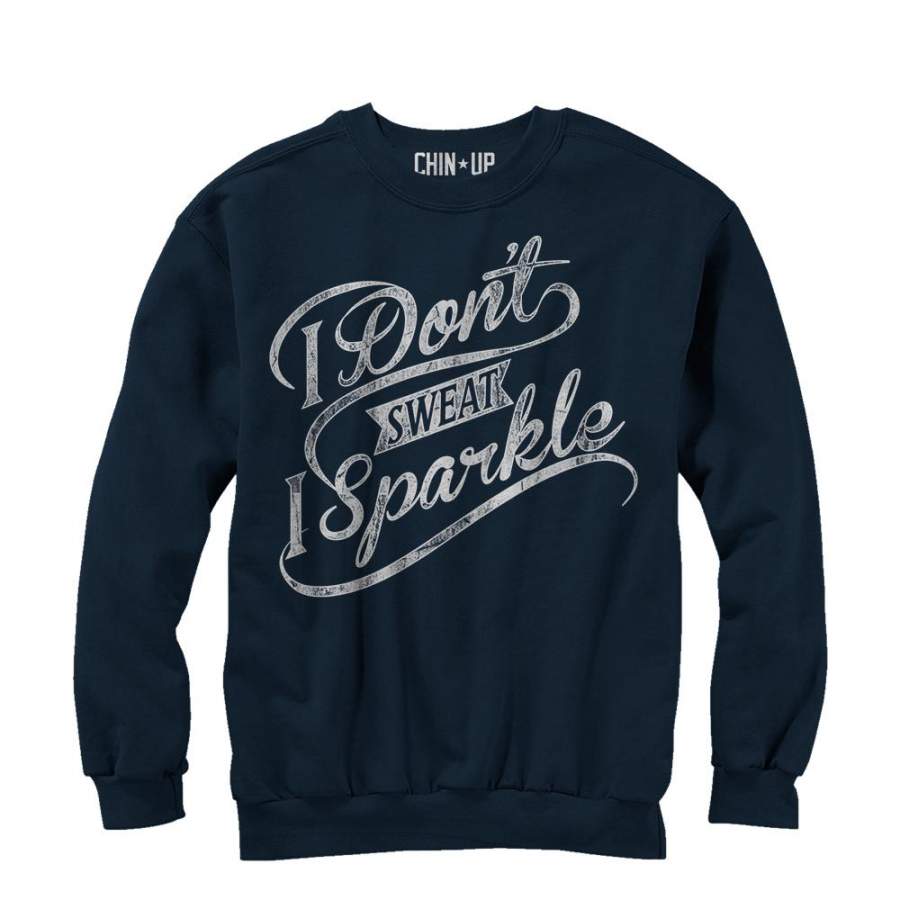 CHIN UP Women’s I Sparkle  Sweatshirt Navy