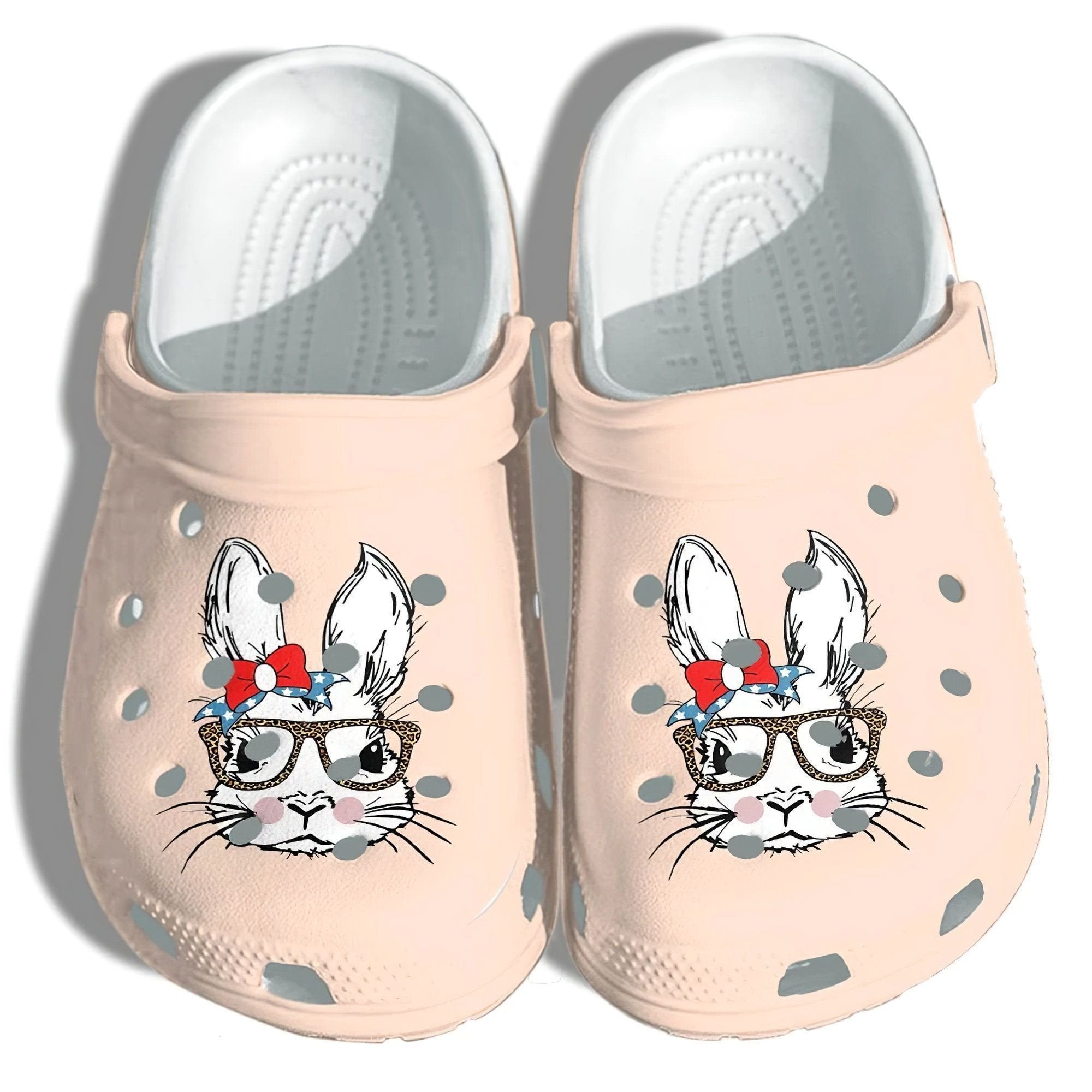 Rabbit Bunny Gift For Fan Classic Water Rubber 3D Crocband Clog