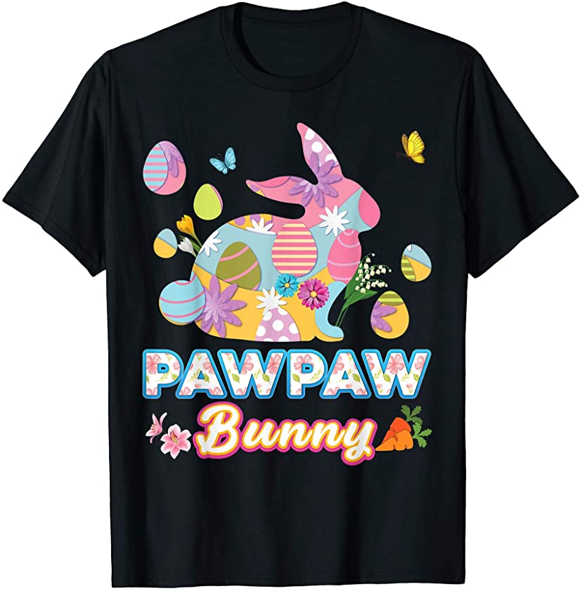 Pawpaw Bunny Cute Easter Eggs Family Matching Egg Hunt Day T-Shirt