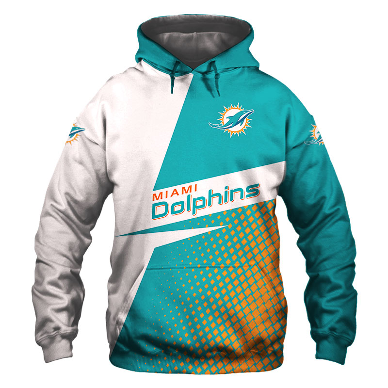 Miami Dolphins Hoodie Long Sleeve Sweatshirt For Fan