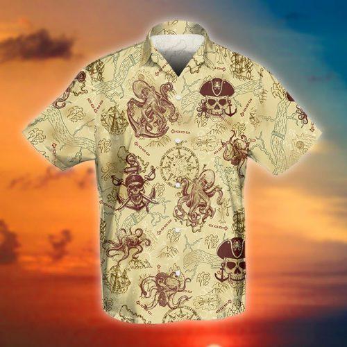 Octopus Pirate Hawaii Shirt Ha85400