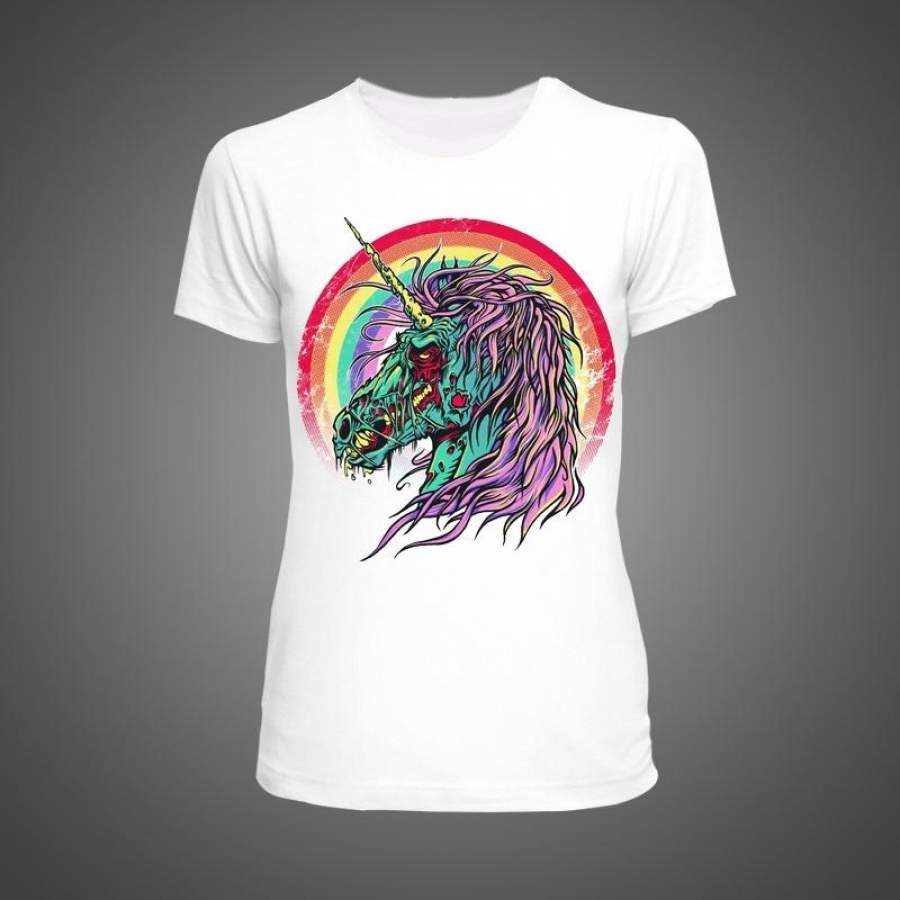 2017 Zombie Horse Design Women’S T-Shirt Fashion Summer T-Shirt Woman Luxury Short-Sleeved T-Shirt For Women’S Clothing