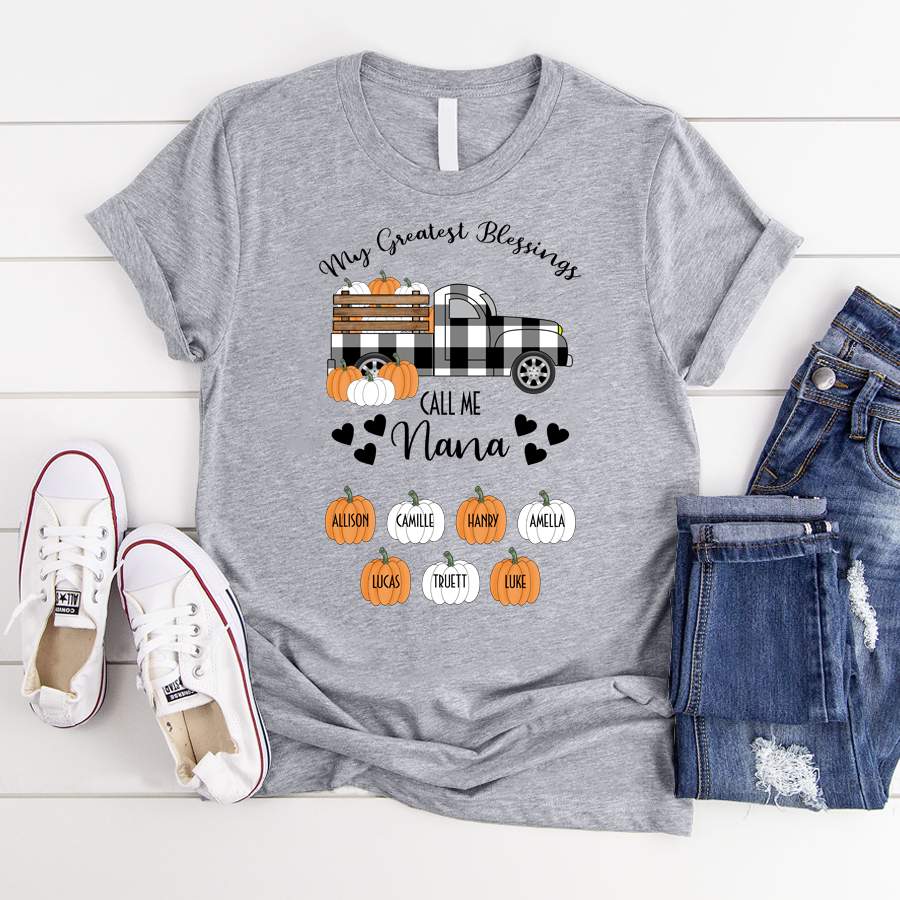 My Greatest Blessings Call Me Nana | Personalized T-shirt