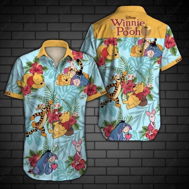 Winnie The Pooh Hawaiian 3D Shirt 3Hs-V2L0