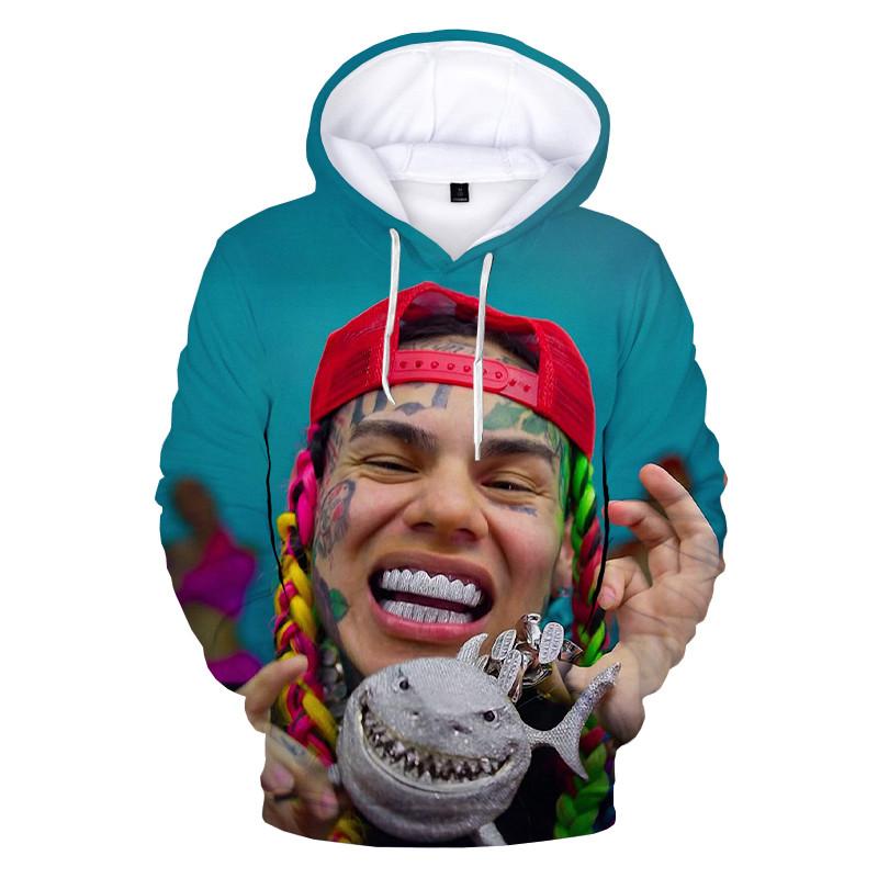 6ix9ine Gooba 3D Printed Hoodie Sweatshirts – Rapper Hip Hop Pullover