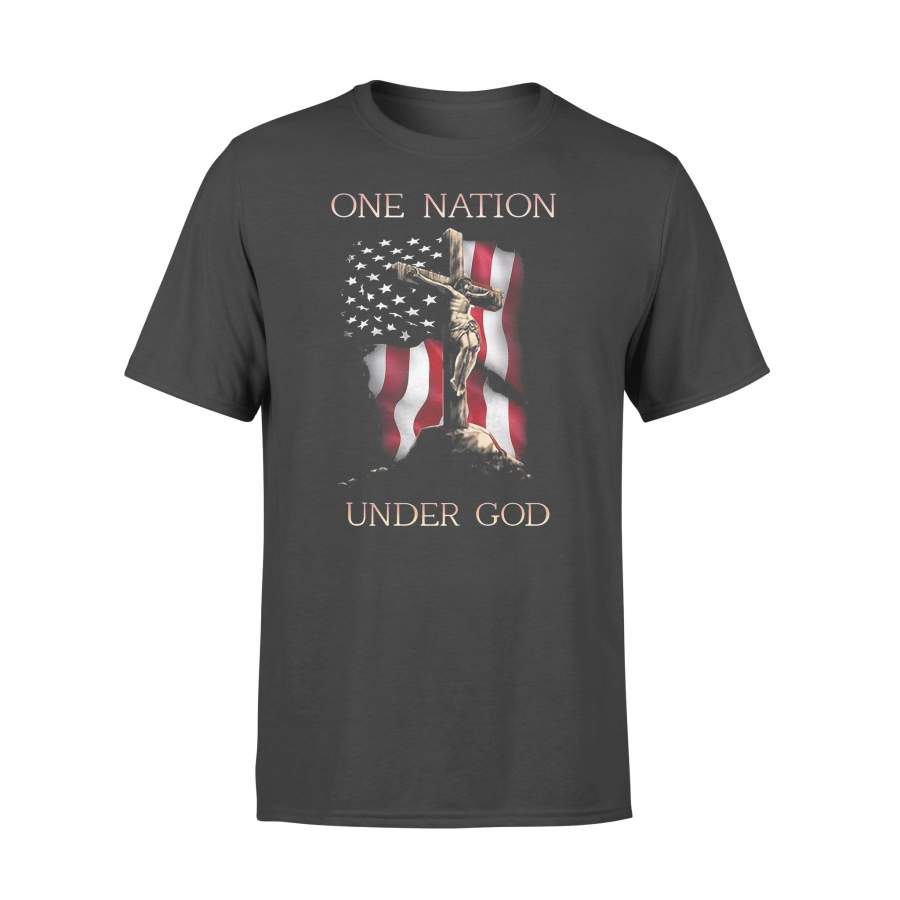 One Nation Under God American Flag Jesus T-shirt