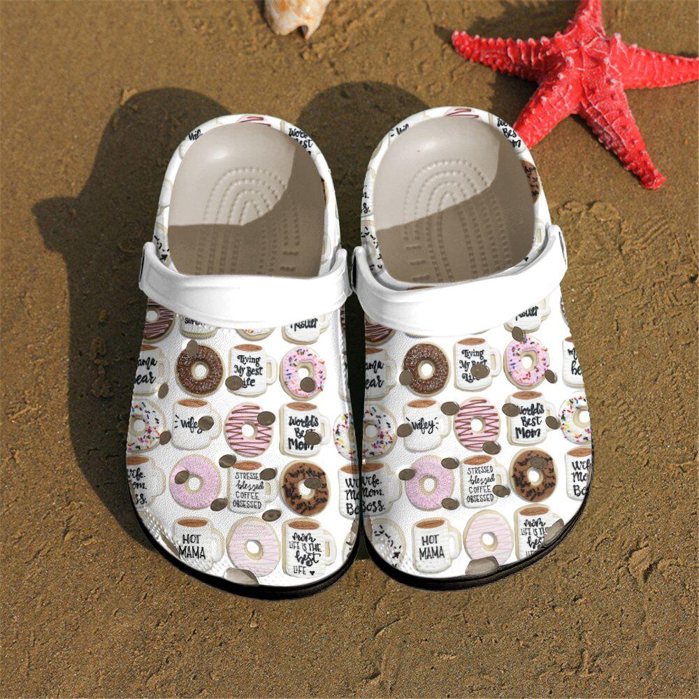 Coffee Personalized Clog, Custom Name, Text, Color, Number Fashion Style For Women, Men, Kid, Print 3D Coffee Mama