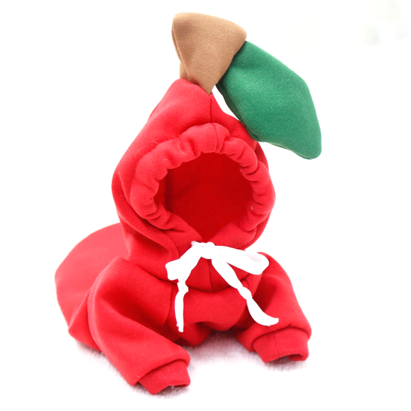 Cute Fruit Shape Dog Clothes Winter Warm Hoodies Pet Clothing for Small Dogs Bulldog Chihuahua Costume Jacket Puppy Cat Outfit alx