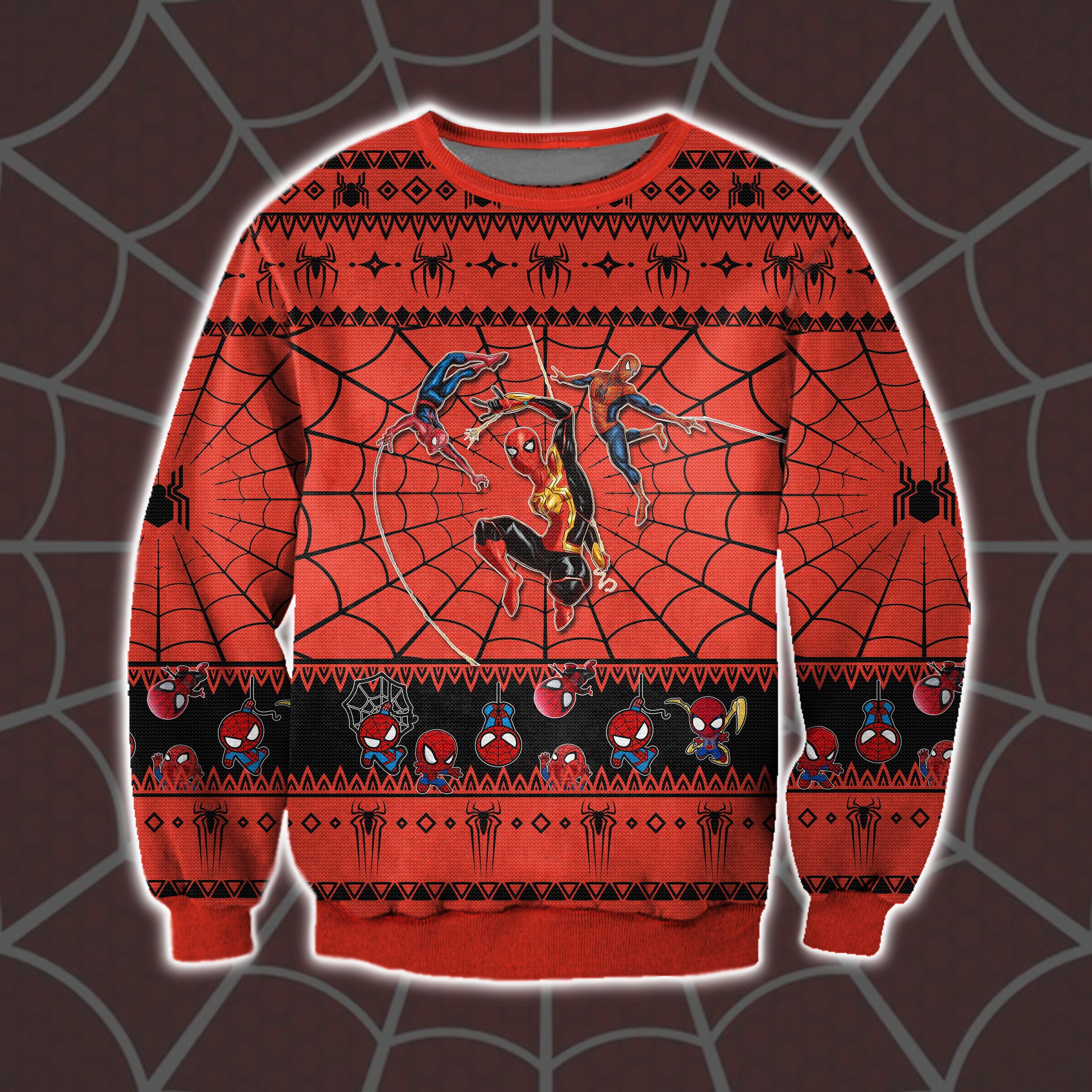 Spider-Man And Silk Ugly Christmas Sweater