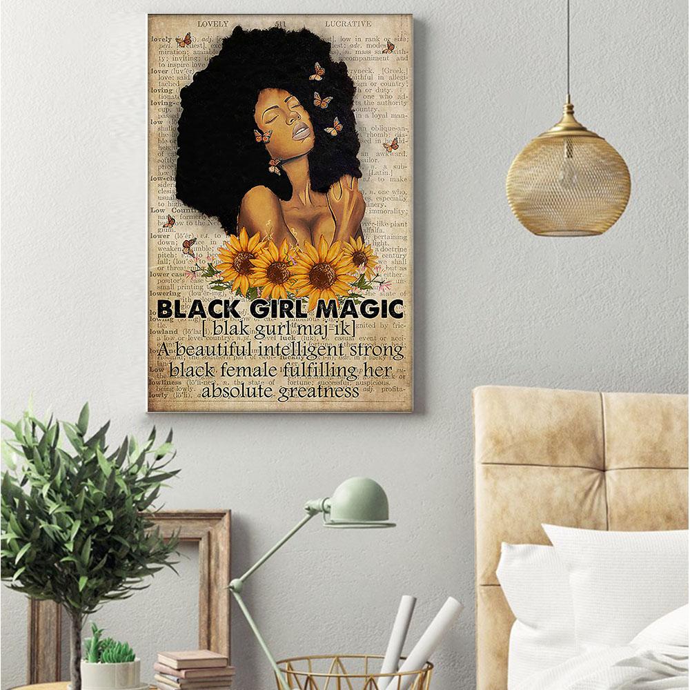 South Africa Canvas Prints Awesome African Poster Art Prints Empowered Women Afro Man Pretty Dorm Room Canvas