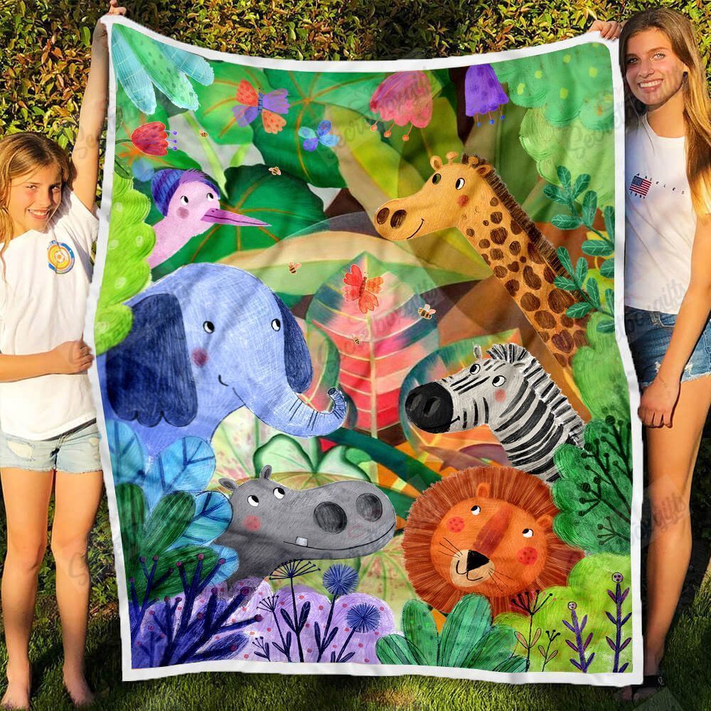 Animal Forest Gs-2005Qv Fleece Blanket