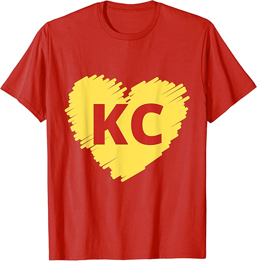 I Love Kansas City Fan KC Football Sport Apparel T-Shirt