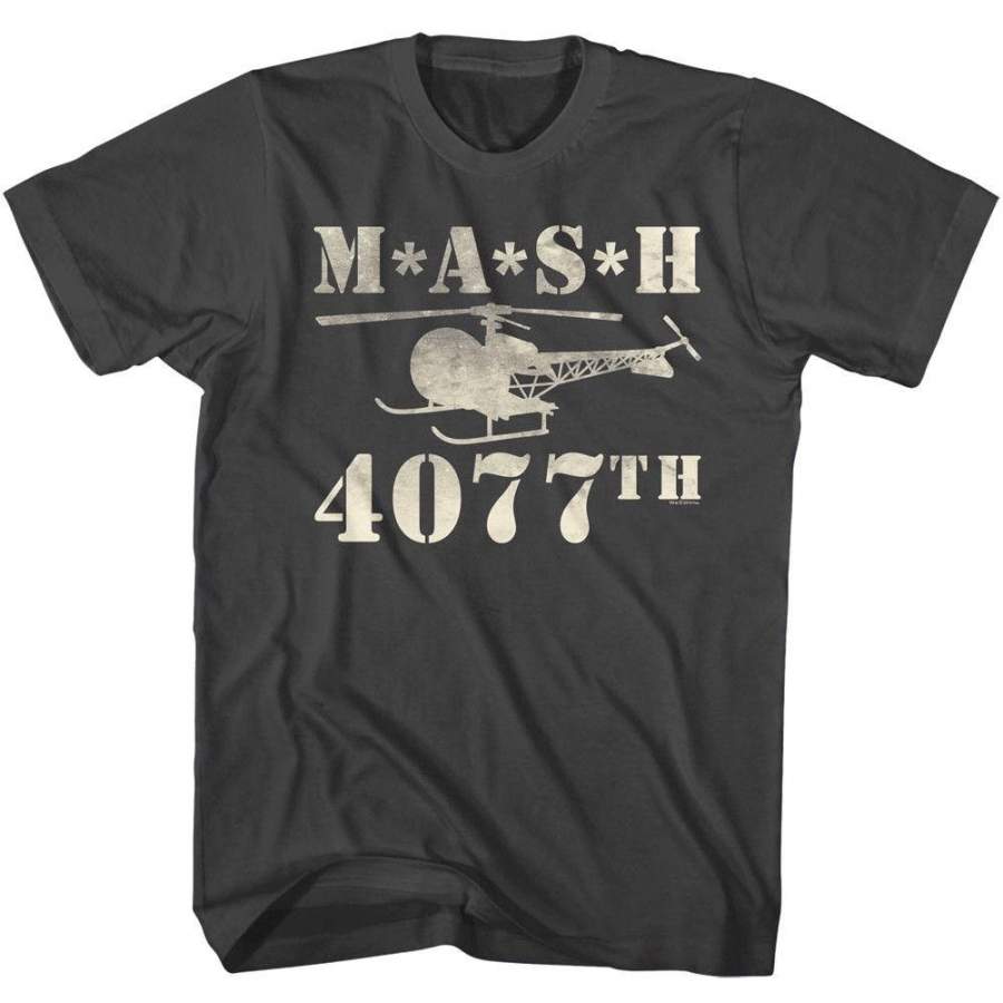 New Fashion T Shirt with Mash 4077th Squadron Vintage Army Helicopter Men’s T Shirt