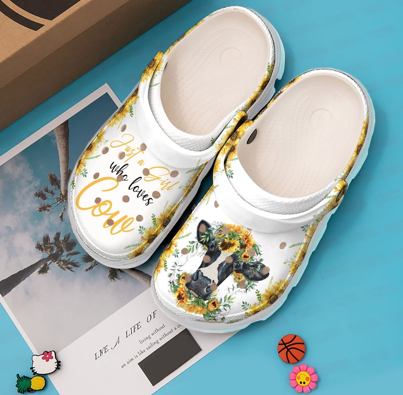 Cow Personalized Clog, Custom Name, Text, Color, Number Fashion Style For Women, Men, Kid, Print 3D Just A Girl Who Loves Cow