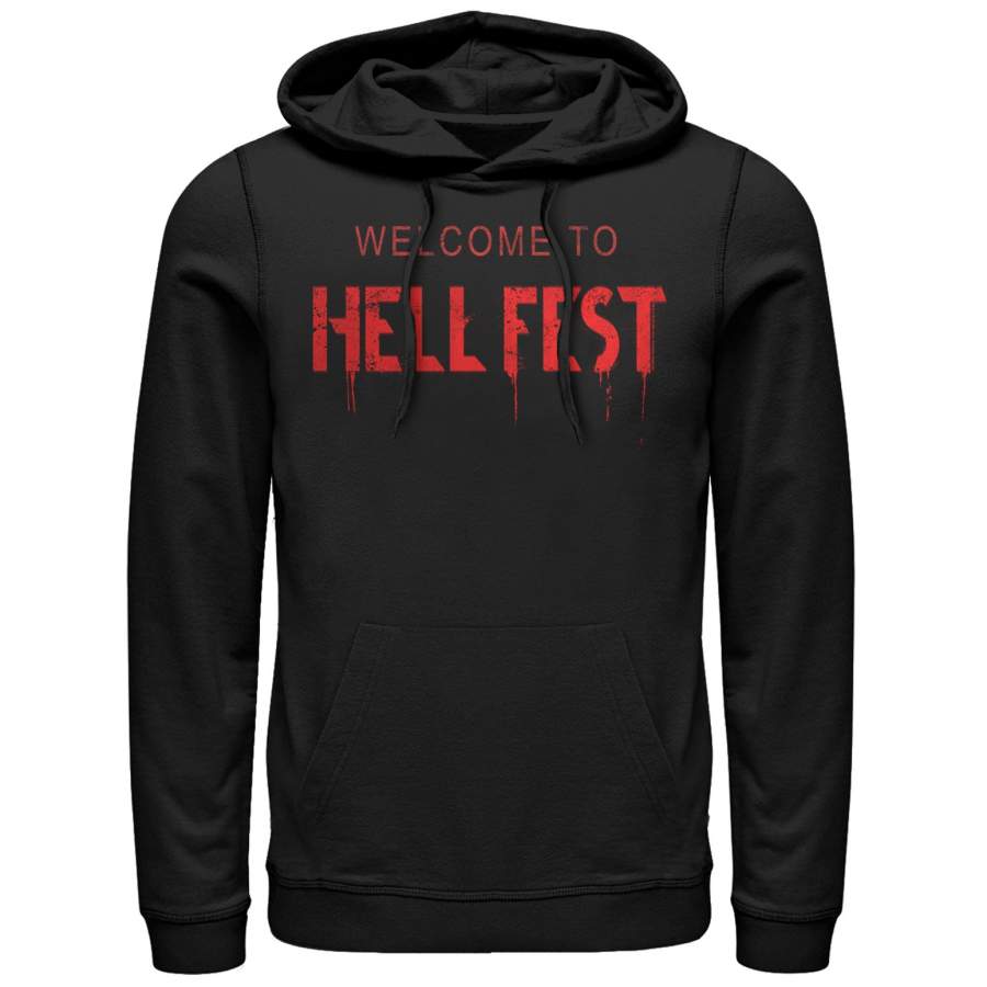 Hell Fest Men’s Welcome Drip Logo Lightweight Hoodie